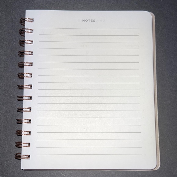 moon phase: rose gold on vegan leather NON-dated daily planner-spiral bound-NWT - Picture 7 of 10